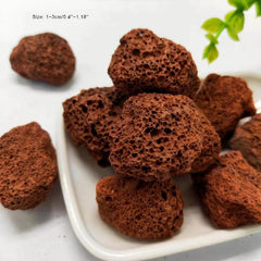 Red Porous Volcanic Stone Diffuser Stone Aquarium Decorative Stone