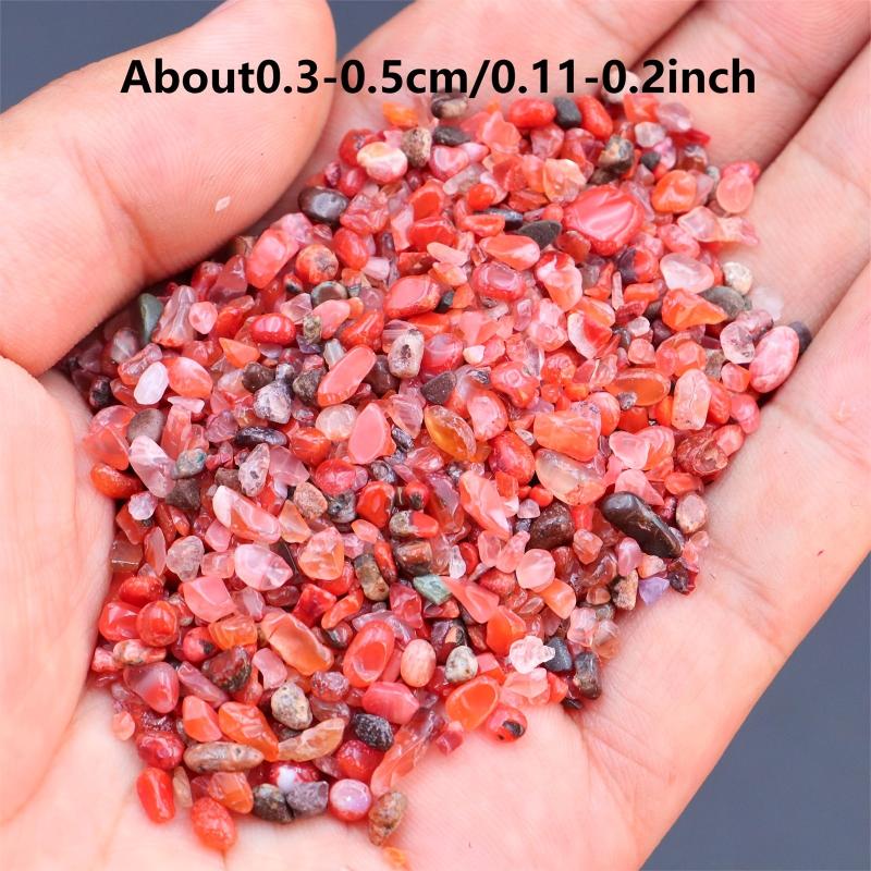 Natural Red Agate Chip Stones for Aquariums & DIY Projects
