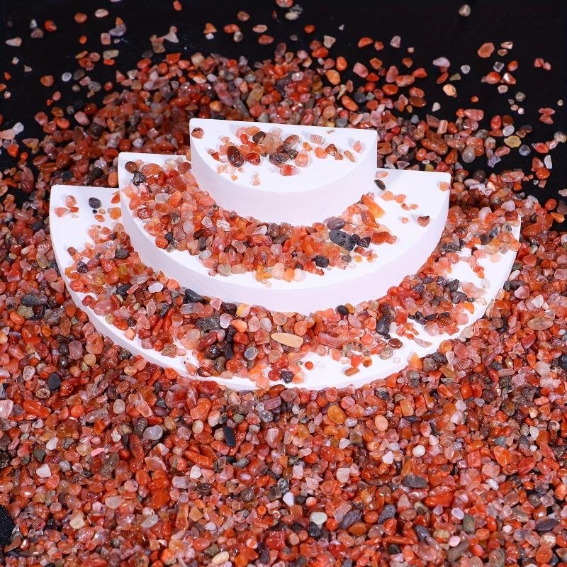 Red Agate Crystal Gravel Chips for Home and Aquariums