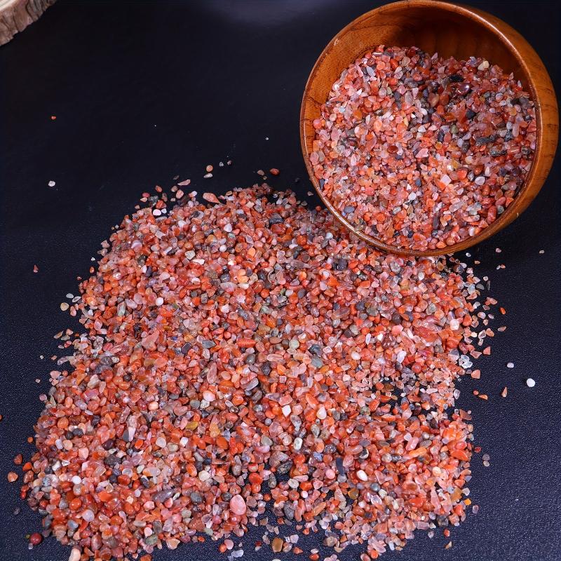 Red Agate Crystal Gravel Chips for Home and Aquariums