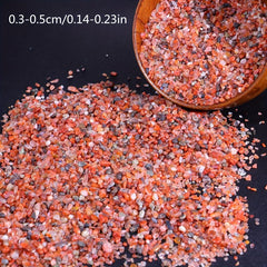Red Agate Crystal Gravel Chips for Home and Aquariums