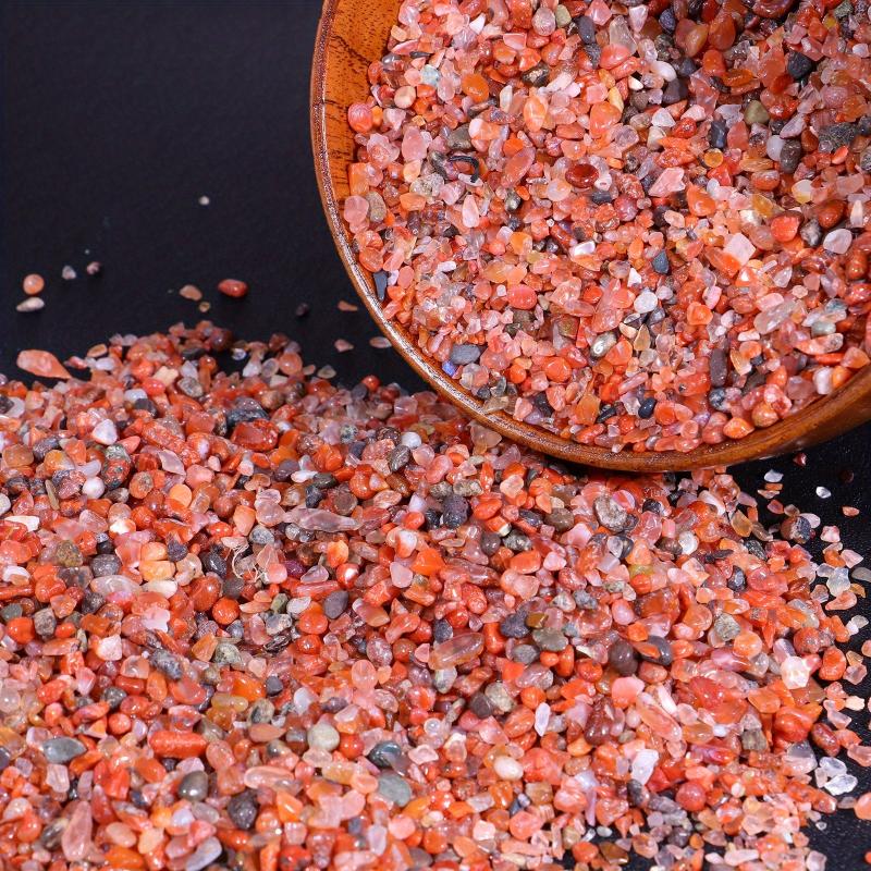 Red Agate Crystal Gravel Chips for Home and Aquariums