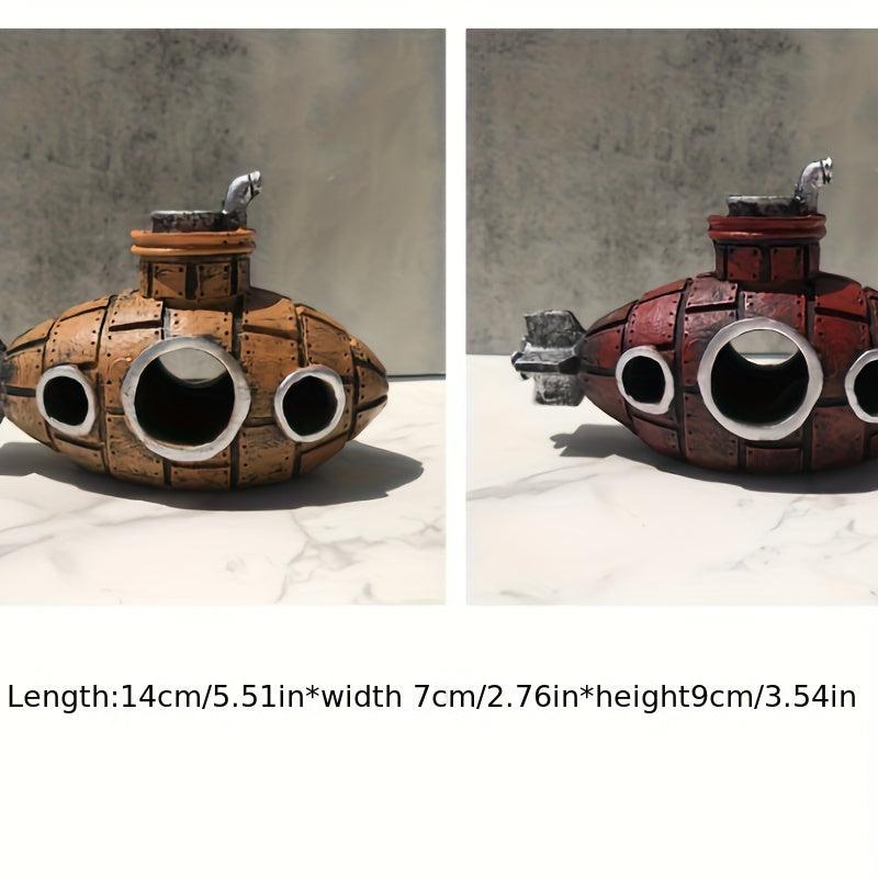 Submarine Fish Tank Ornament Decor