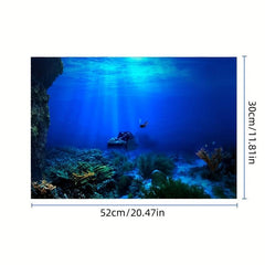 Fish Tank Background Decorative Painting Plants HD Aquarium Landscape Sticker