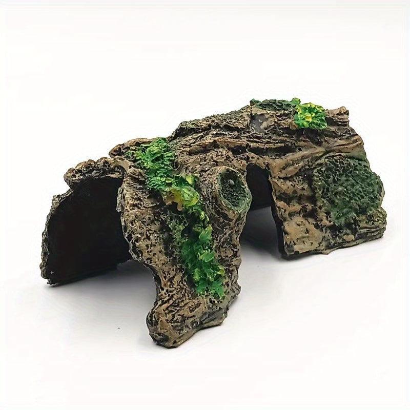Resin Tree Trunk Cave Ornament Aquarium Hideout