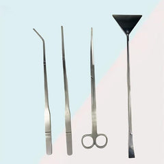 Aquascape Tool Set Stainless Steel for Aquariums Tweezers Scissors Spatula