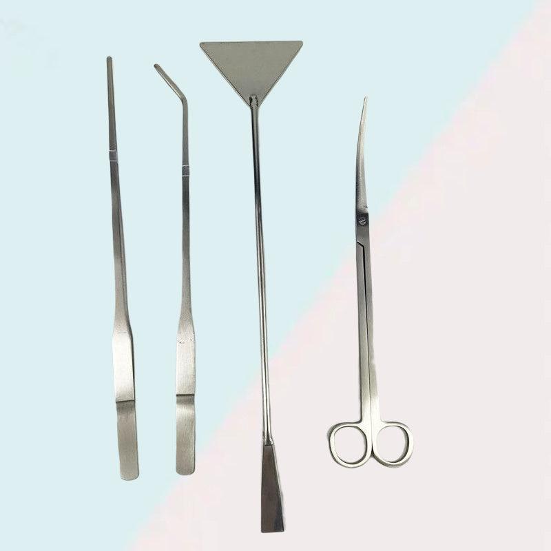 Aquascape Tool Set Stainless Steel for Aquariums Tweezers Scissors Spatula