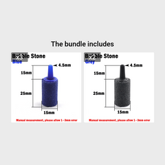 Aquarium Air Stone Cylinder for Fish Tank - Bubble Release Stone