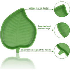 Leaf Shaped Reptile Food Bowl for Turtles and Snakes