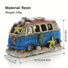 Simulation Car Decoration for Fish Tank Landscaping