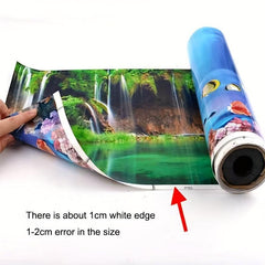 Fish Tank Background Sticker Aquarium Poster Decoration