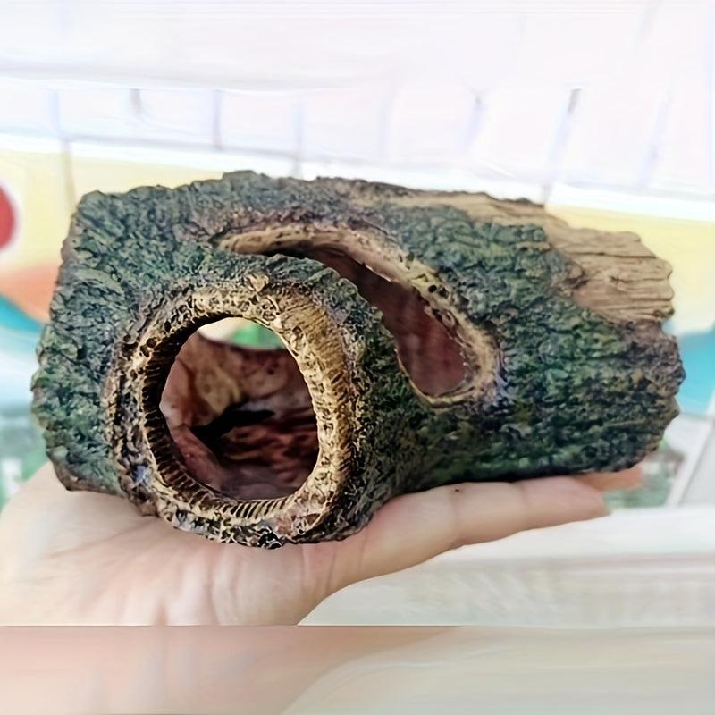 Natural Resin Hollow Tree Trunk Aquarium Decor