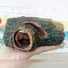 Natural Resin Hollow Tree Trunk Aquarium Decor