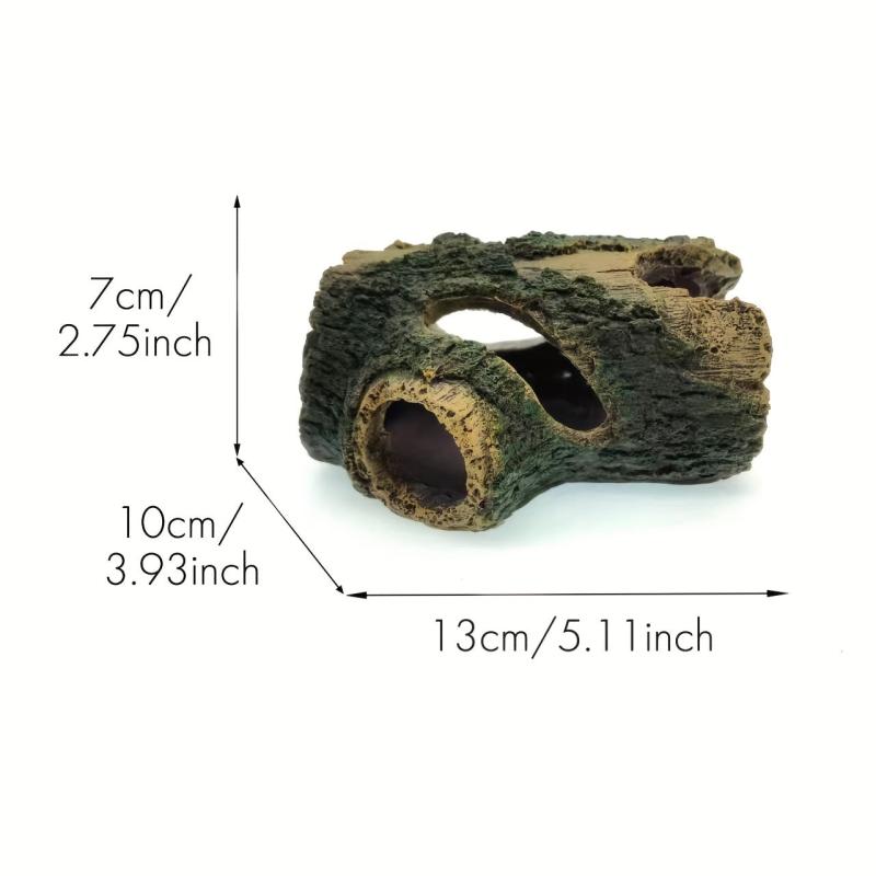Natural Resin Hollow Tree Trunk Aquarium Decor