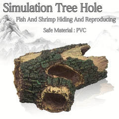 Natural Resin Hollow Tree Trunk Aquarium Decor