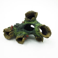Fish Tank Wood Trunk Decoration with Hideout Caves