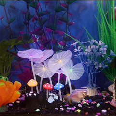 Artificial Luminous Lotus for Aquarium and Fish Tank