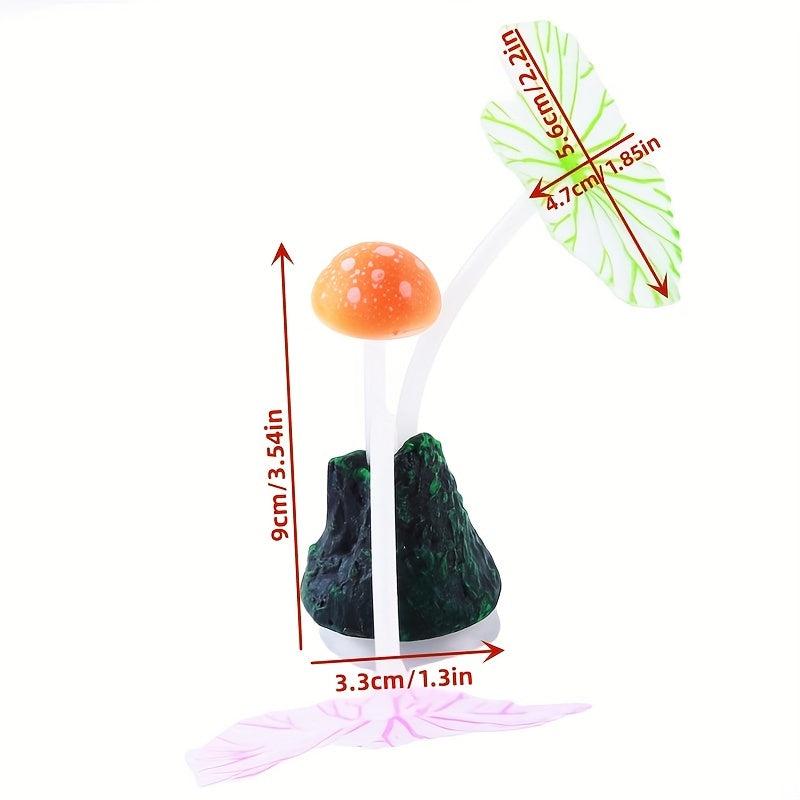 Artificial Luminous Lotus for Aquarium and Fish Tank