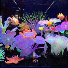 Artificial Luminous Lotus for Aquarium and Fish Tank