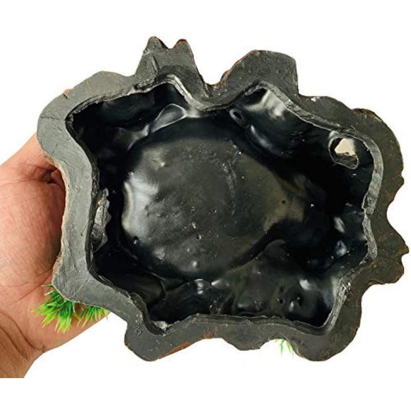 Resin Reptile Platform Tree Trunk Tank Decor