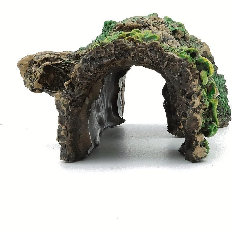Resin Tree Trunk Ornament Betta House Cave Fish Tank Decor
