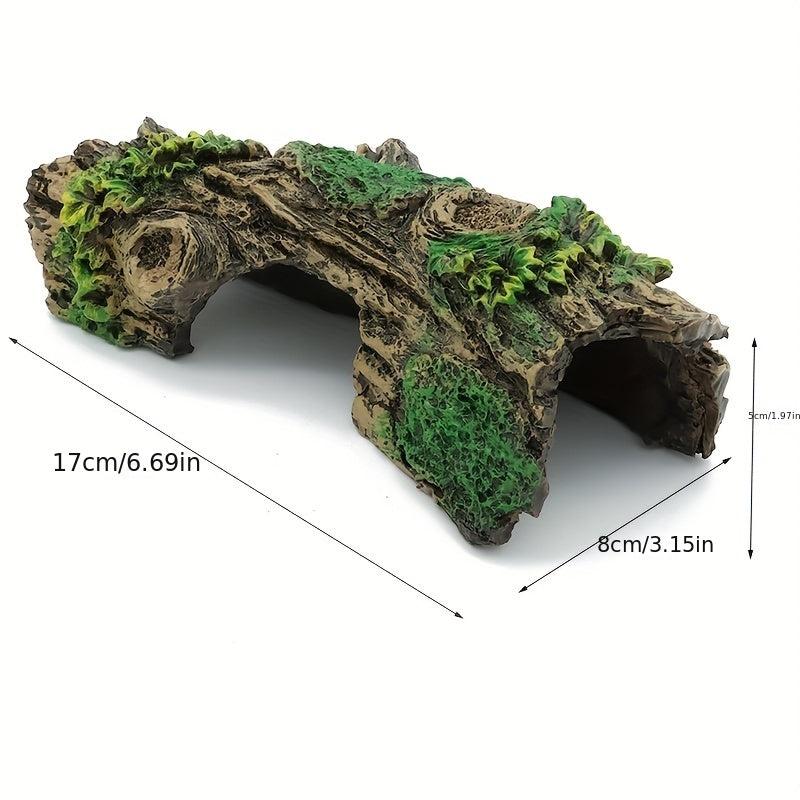 Resin Tree Trunk Ornament Betta House Cave Fish Tank Decor