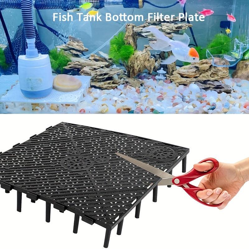2pcs Aquarium Bottom Filter Plate PVC Gravel Filter Plate