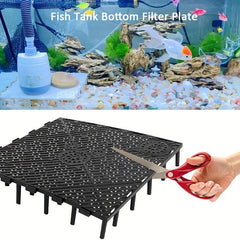 2pcs Aquarium Bottom Filter Plate PVC Gravel Filter Plate