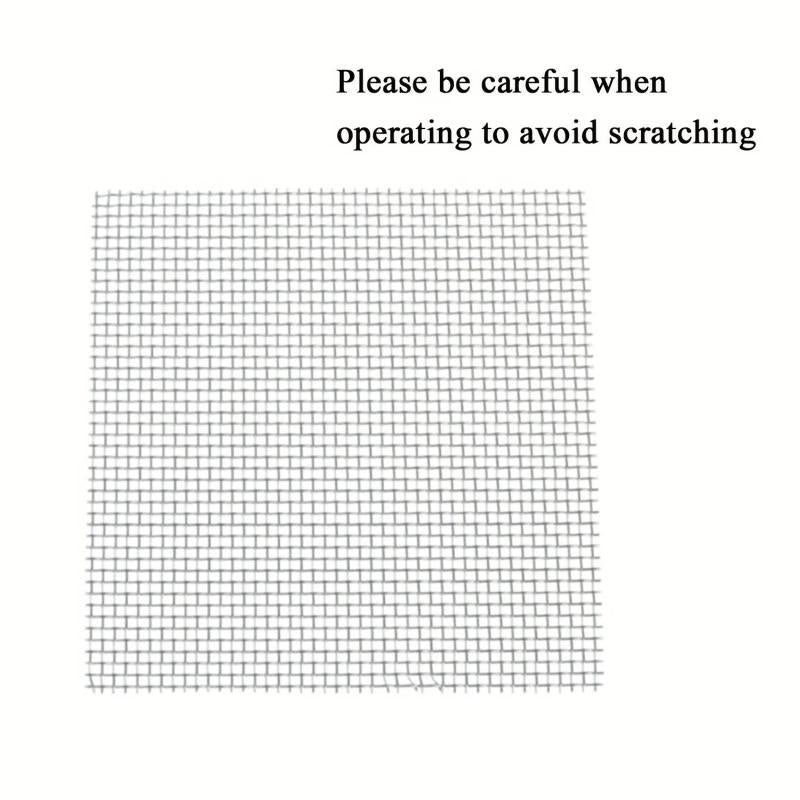 8 pcs 12 304 Stainless Steel Woven Wire Mesh Filter Screen for Aquariums