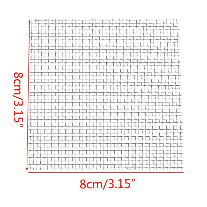 8 pcs 12 304 Stainless Steel Woven Wire Mesh Filter Screen for Aquariums