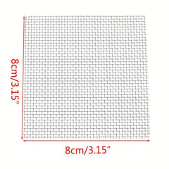 8 pcs 12 304 Stainless Steel Woven Wire Mesh Filter Screen for Aquariums