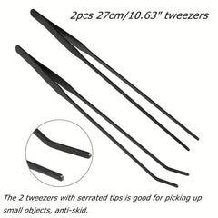 Aquascaping Tool Kit Long Stainless Steel Tweezers Scissors Spatula