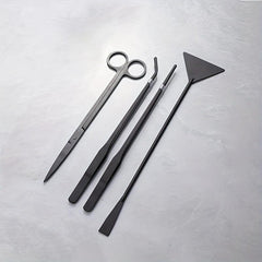 Aquascaping Tool Kit Long Stainless Steel Tweezers Scissors Spatula