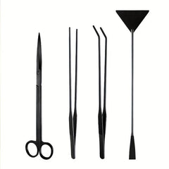 Aquascaping Tool Kit Long Stainless Steel Tweezers Scissors Spatula