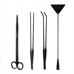 Aquascaping Tool Kit Long Stainless Steel Tweezers Scissors Spatula
