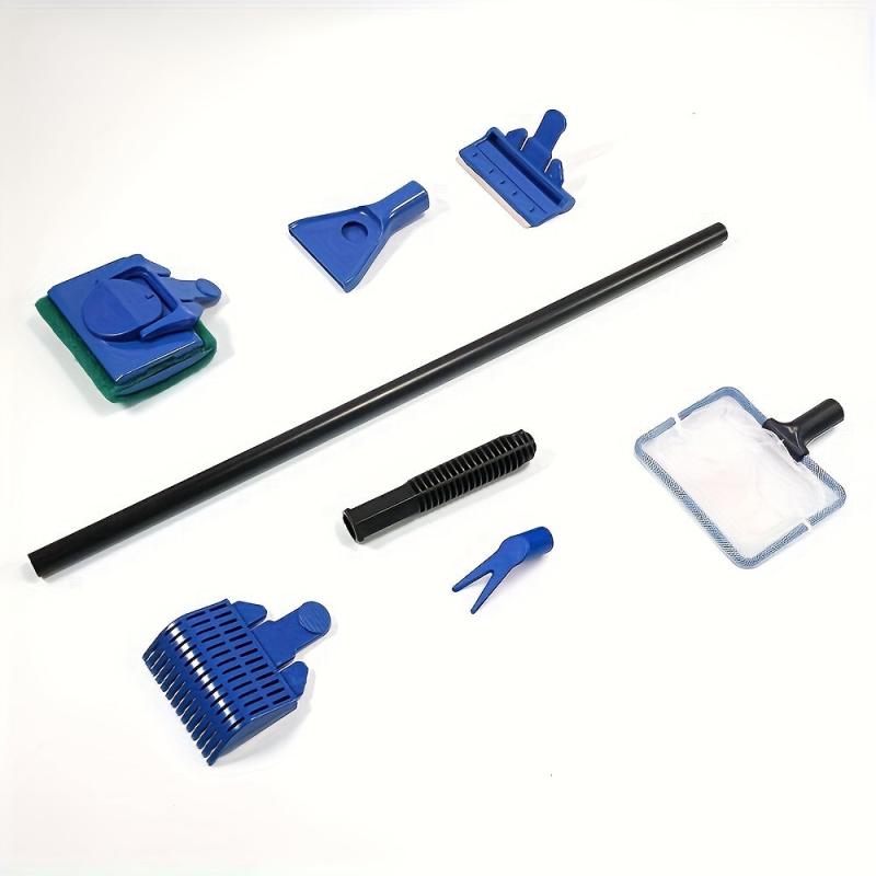 Professional Aquarium Cleaning Kit 5-in-1 Fish Net Gravel Rake