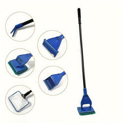 Professional Aquarium Cleaning Kit 5-in-1 Fish Net Gravel Rake