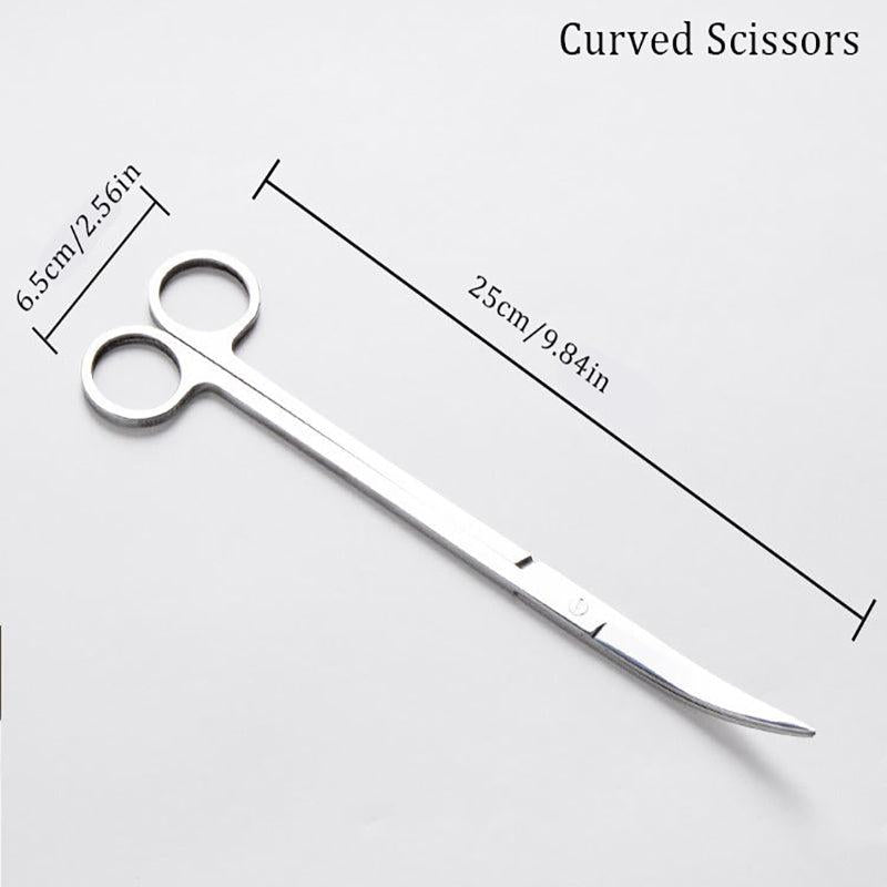 Aquarium Scissor Tweezers Tool Set Stainless Steel Aquatic Plants Maintenance