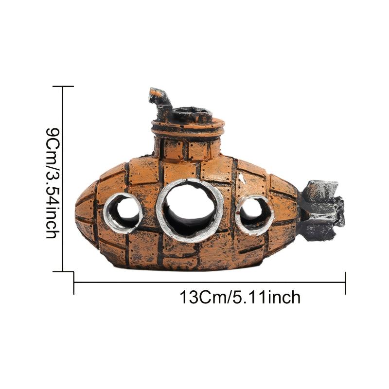 Submarine Aquarium Ornament and Decoration