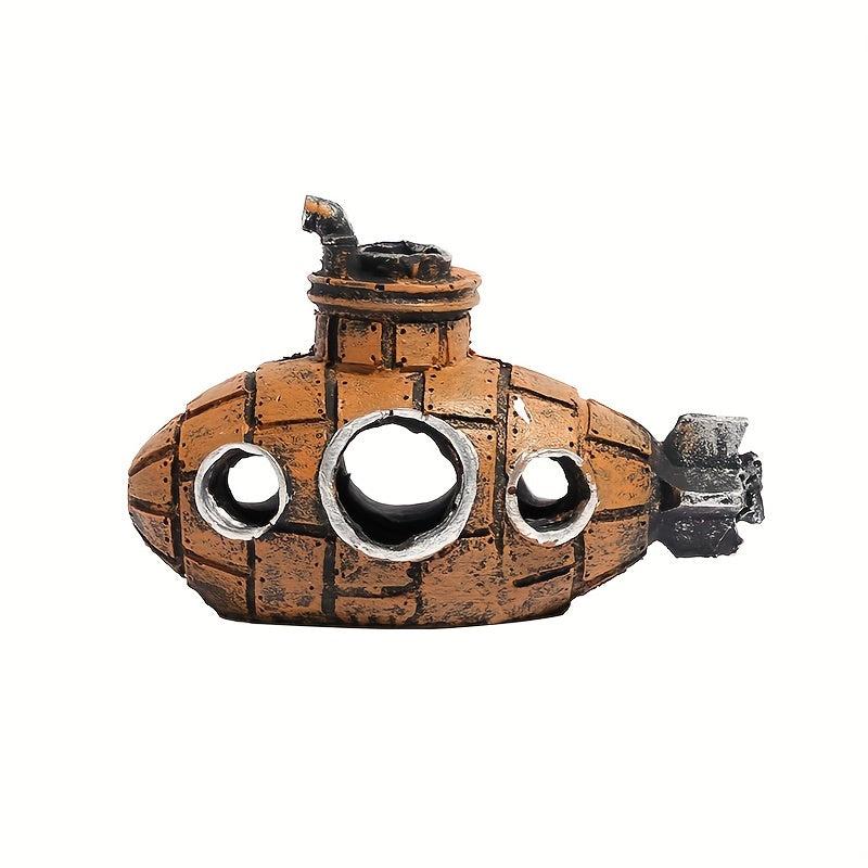 Submarine Aquarium Ornament and Decoration
