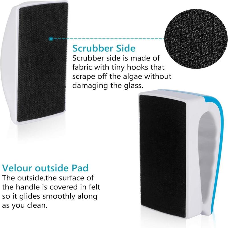 Magnetic Algae Scraper for Aquariums Easy Clean Glass Cleaner