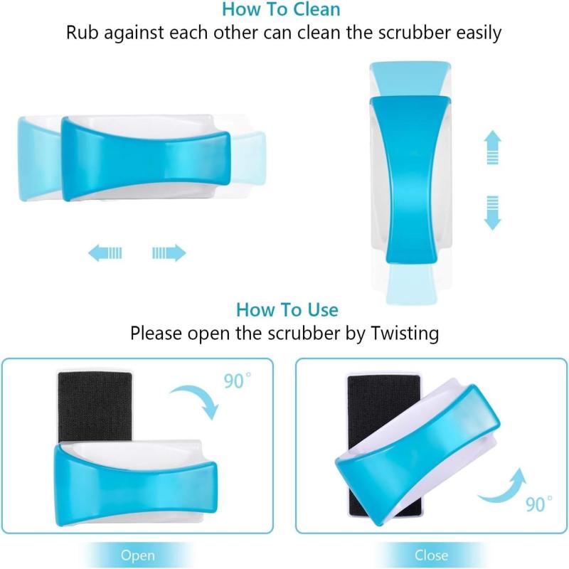 Magnetic Algae Scraper for Aquariums Easy Clean Glass Cleaner