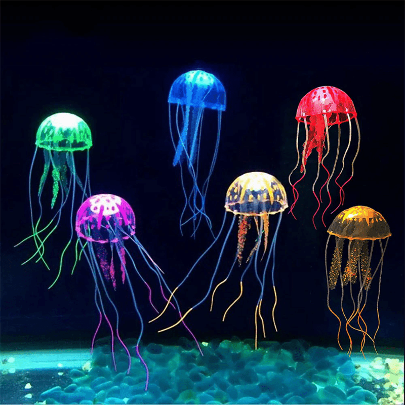 Luminous Jellyfish Aquarium Decoration Fish Tank Ornament