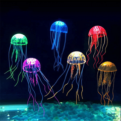 Luminous Jellyfish Aquarium Decoration Fish Tank Ornament