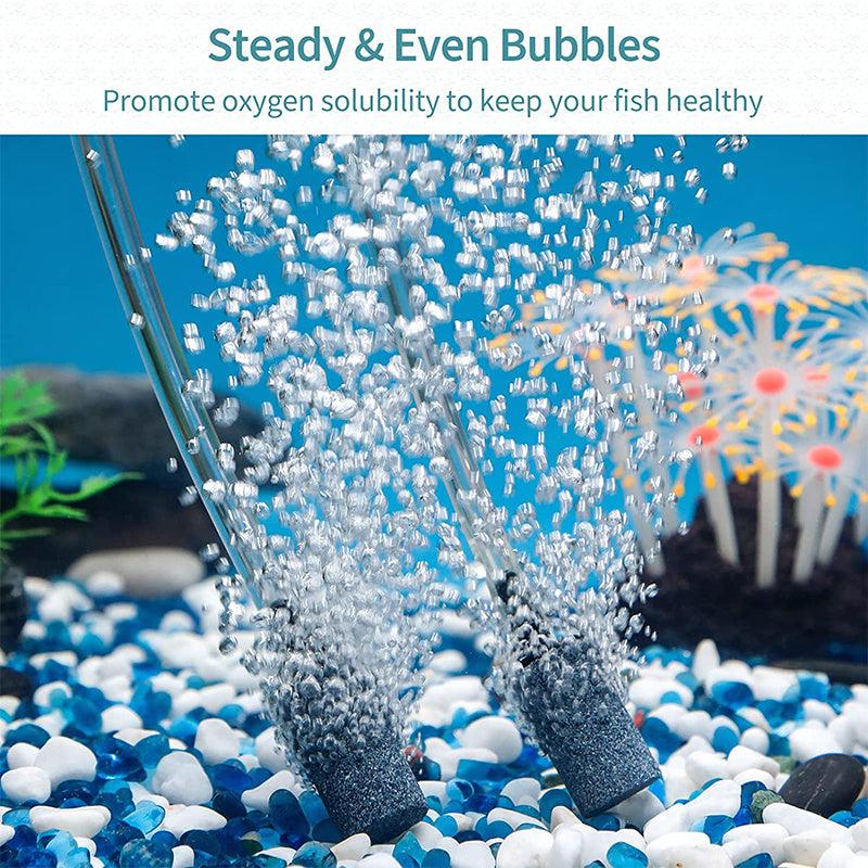 10pcs Grey Aquarium Air Stone Cylinder Diffuser for Nano Air Pumps