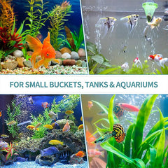 10pcs Grey Aquarium Air Stone Cylinder Diffuser for Nano Air Pumps