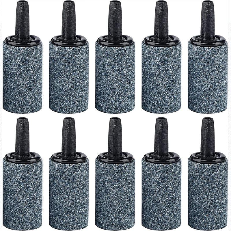 10pcs Grey Aquarium Air Stone Cylinder Diffuser for Nano Air Pumps