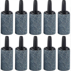 10pcs Grey Aquarium Air Stone Cylinder Diffuser for Nano Air Pumps