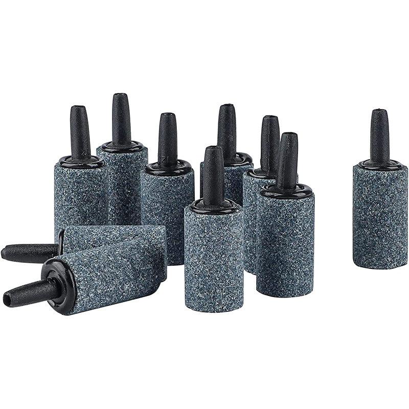 10pcs Grey Aquarium Air Stone Cylinder Diffuser for Nano Air Pumps