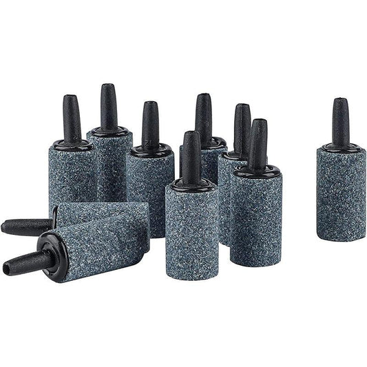 10pcs Grey Aquarium Air Stone Cylinder Diffuser for Nano Air Pumps